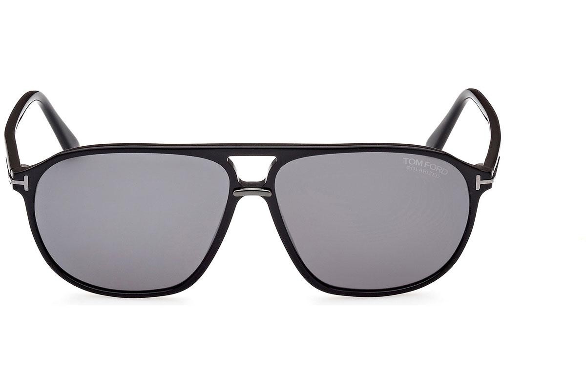Tom Ford BRUCE (FT1026-N 01D) 61 | Polarize Unisex Siyah Güneş Gözlüğü